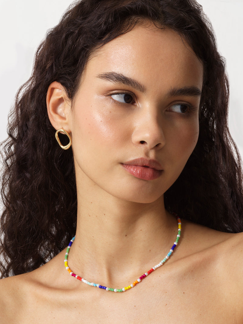 HONEYCAT Rainbow Crystal Stardust Necklace | Minimalist Delicate, Jewelry –  Honeycat Jewelry