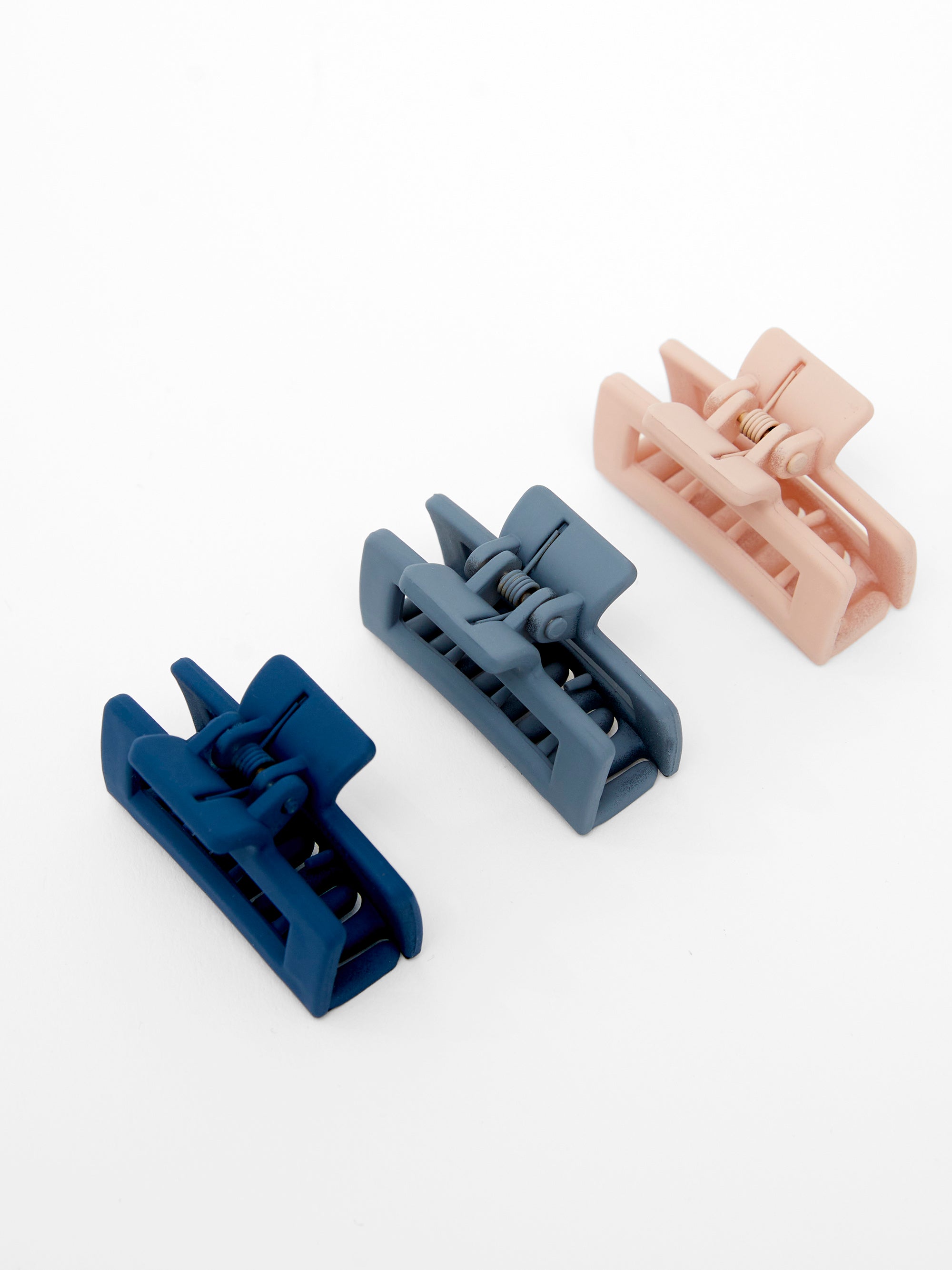 Mini Matte Claw Hair Clips (Pack of 3)