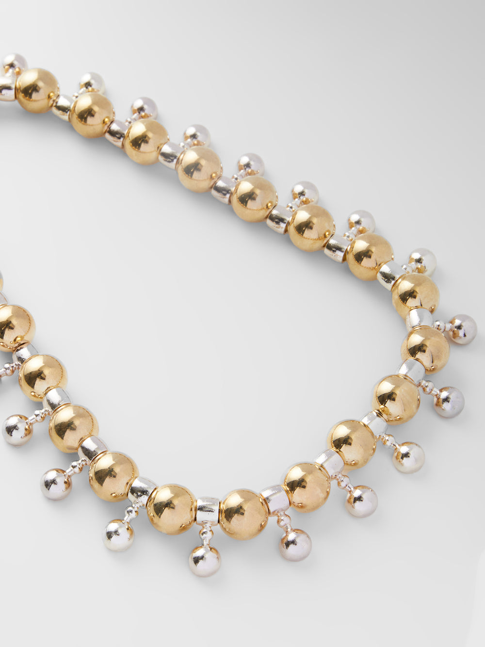Gold ball deals necklace