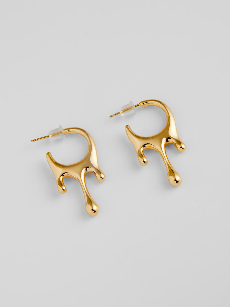 Metal hoop earrings sale