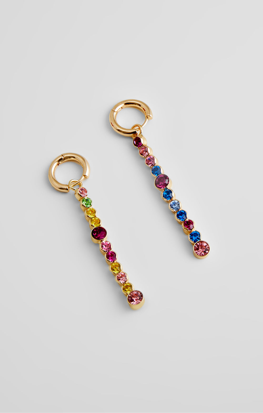 Diamante huggie discount hoop earrings