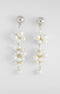 Faux Pearl Cluster Drop Earrings