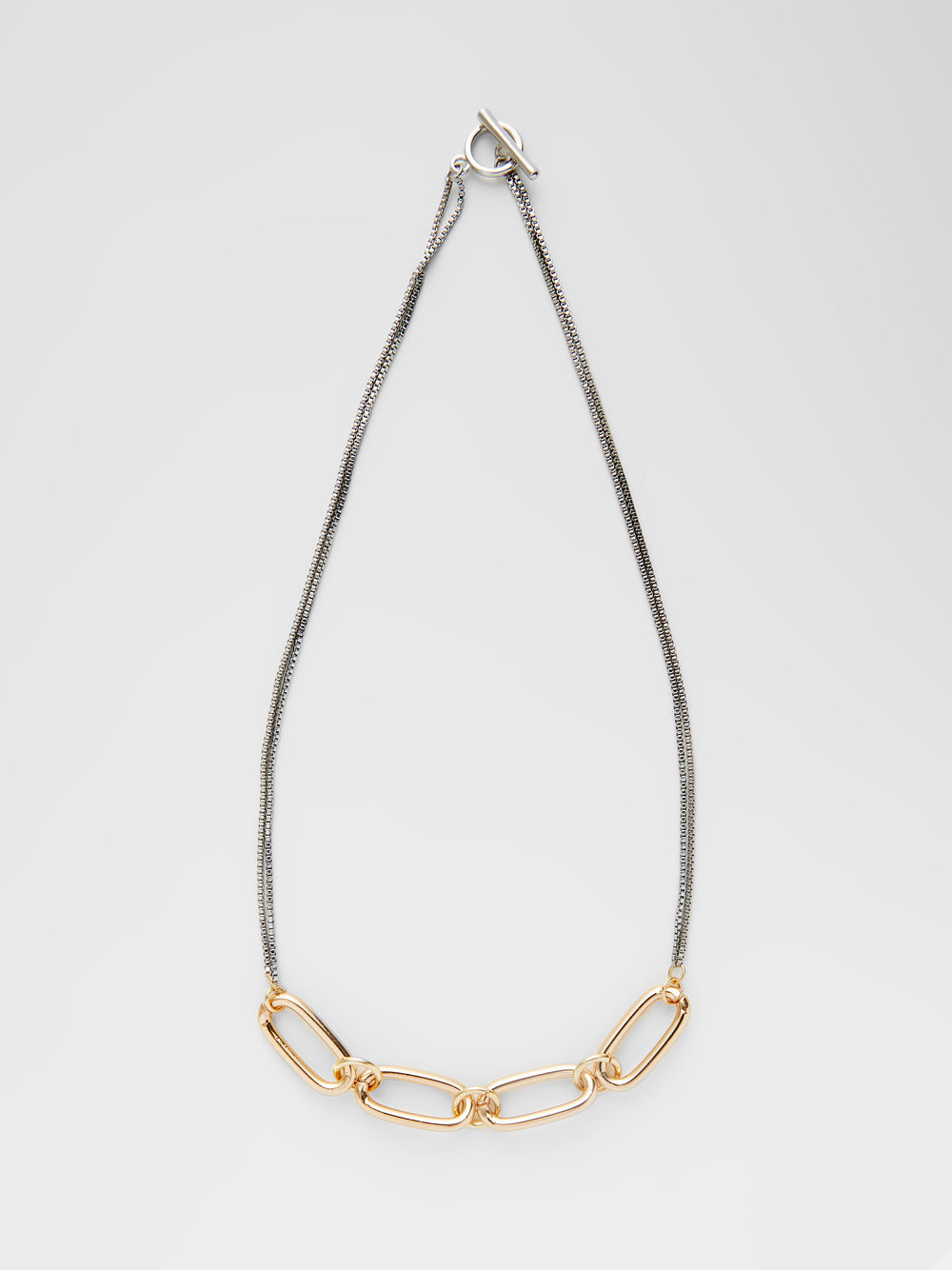 Large Chain Link Necklace Silver/Gold French Connection UK