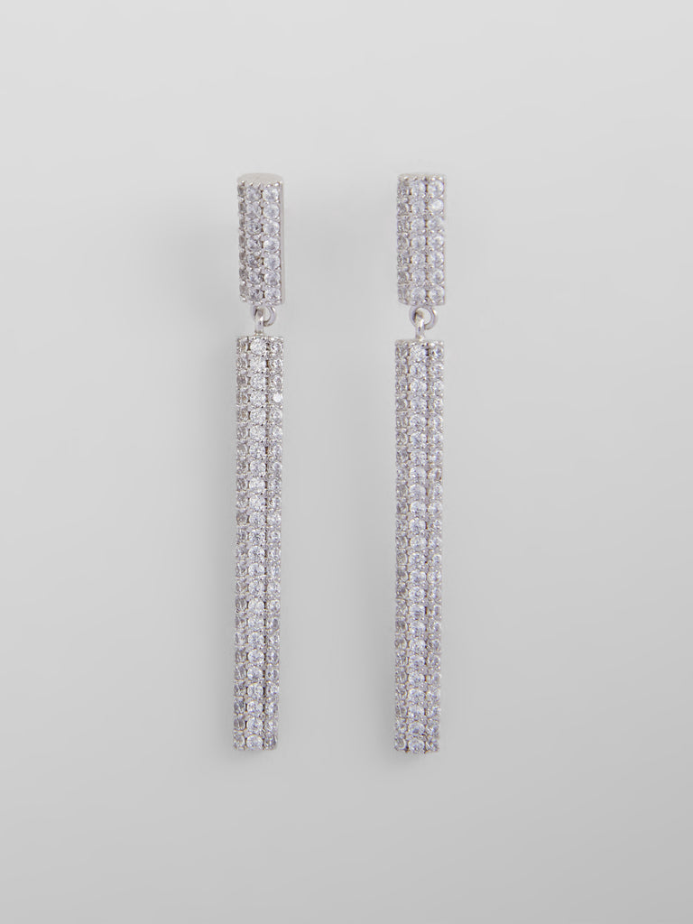 Sterling silver diamante earrings Clearance