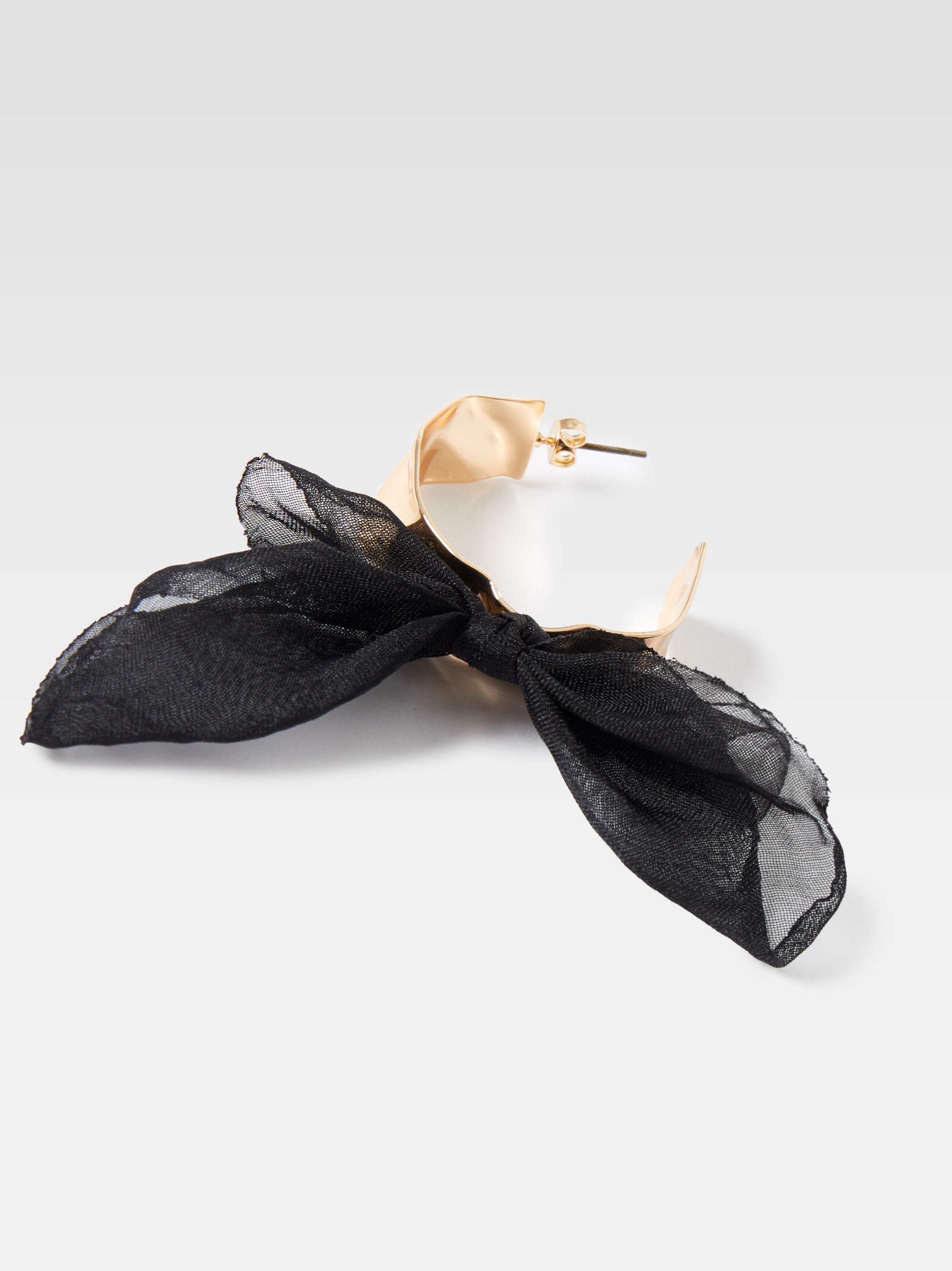 Bow Hoop Earrings