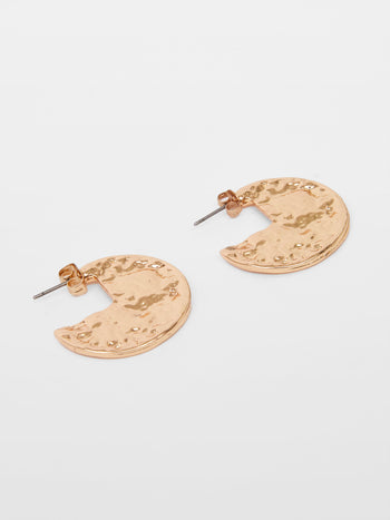 Molten Half Hoop Earrings