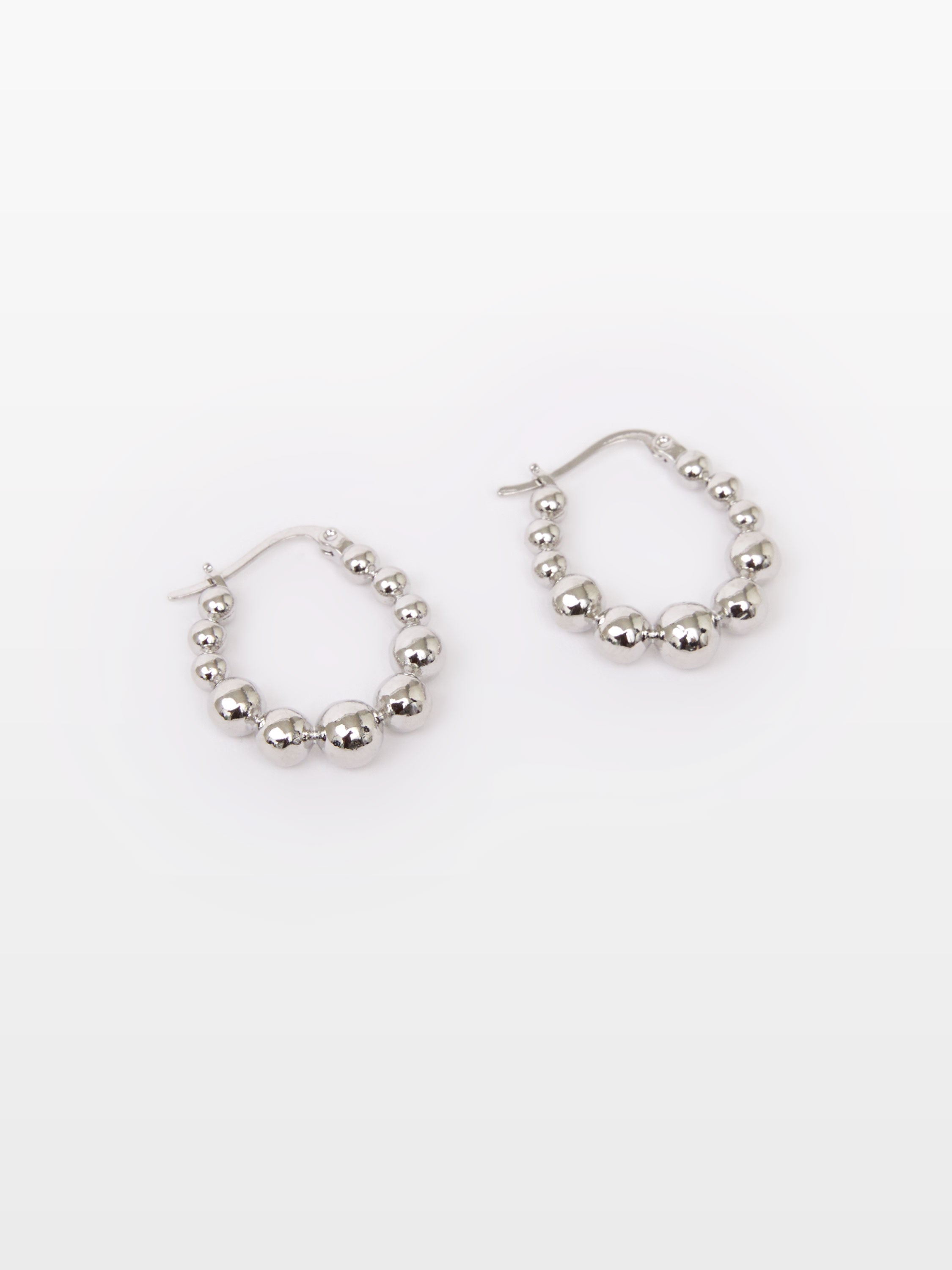 Multi Ball Hoop Earrings
