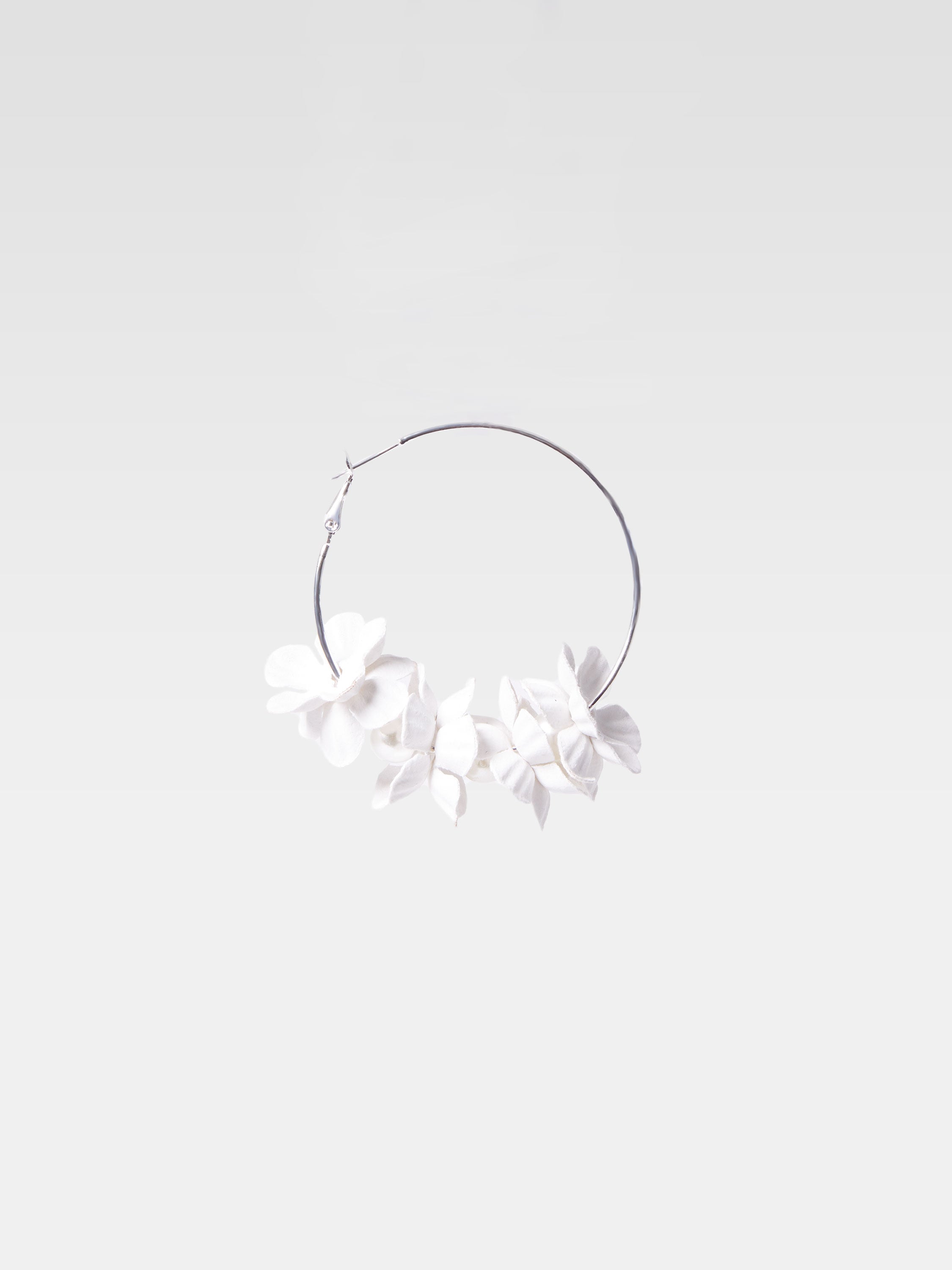 Metal Floral Earrings