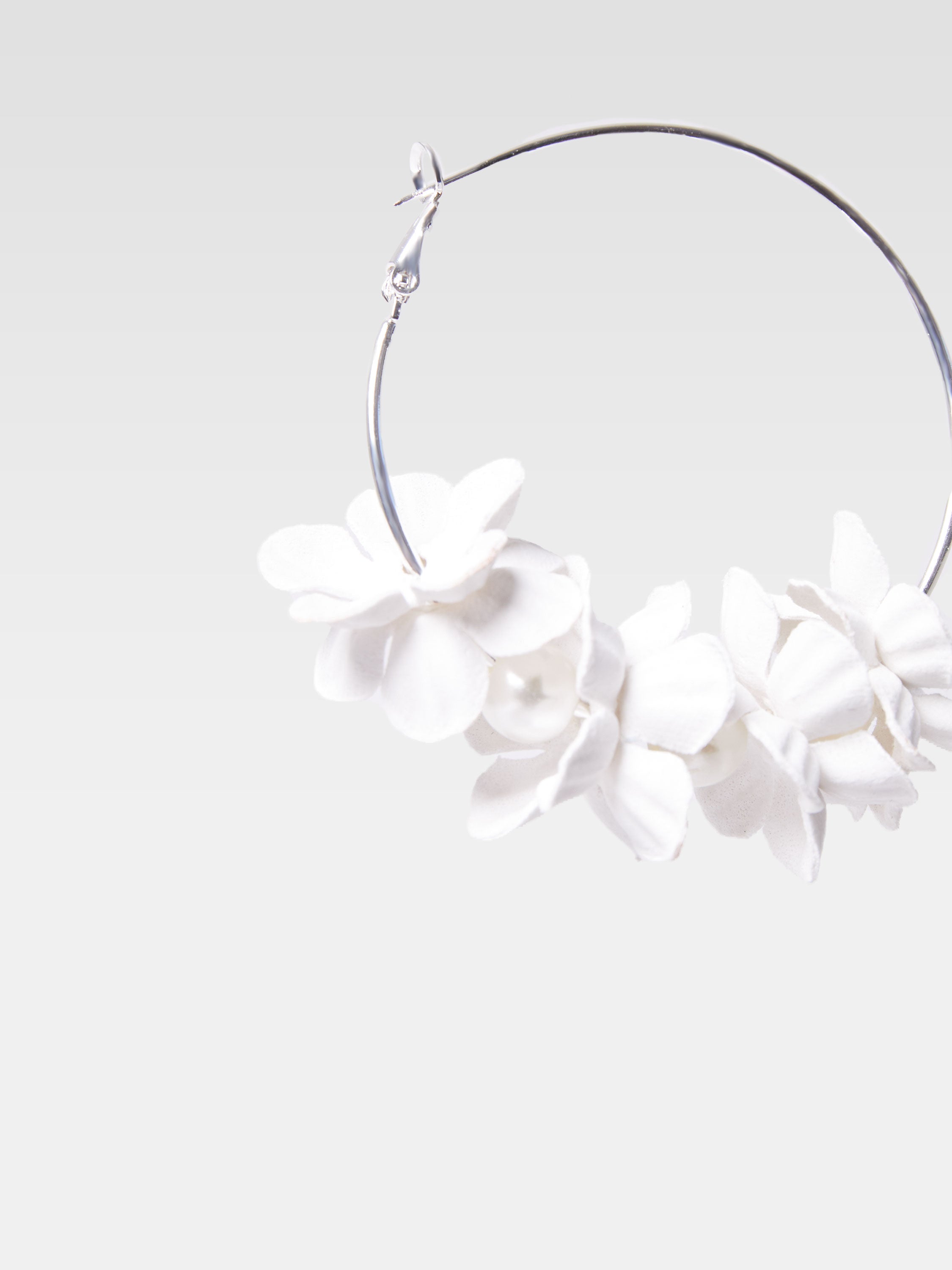 Metal Floral Earrings