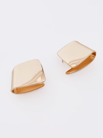 Architectural Square Stud Earrings