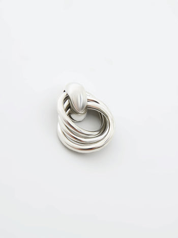 Interlocking Metal Knot Earrings