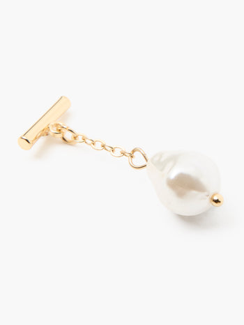 T-Bar Pearl Drop Earrings