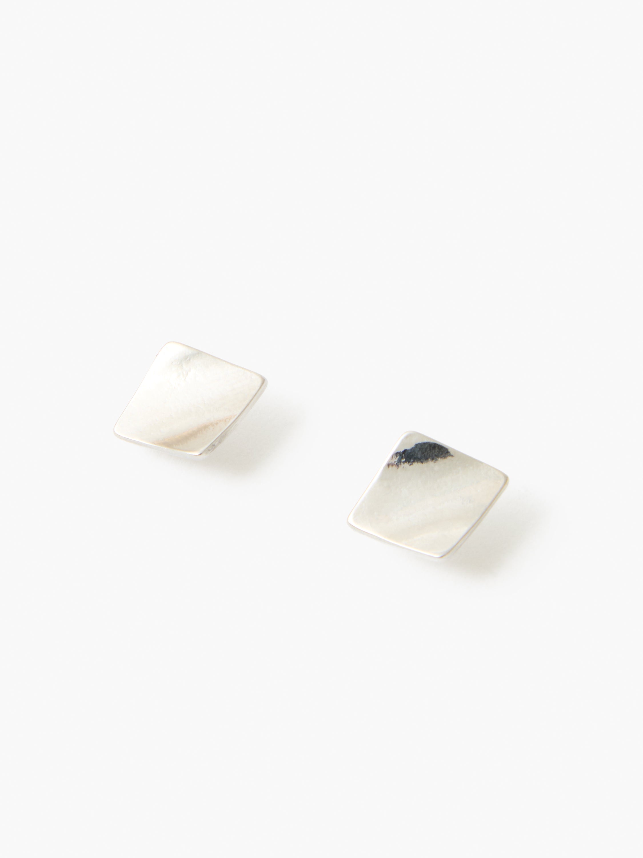 Folded Square Stud Earrings