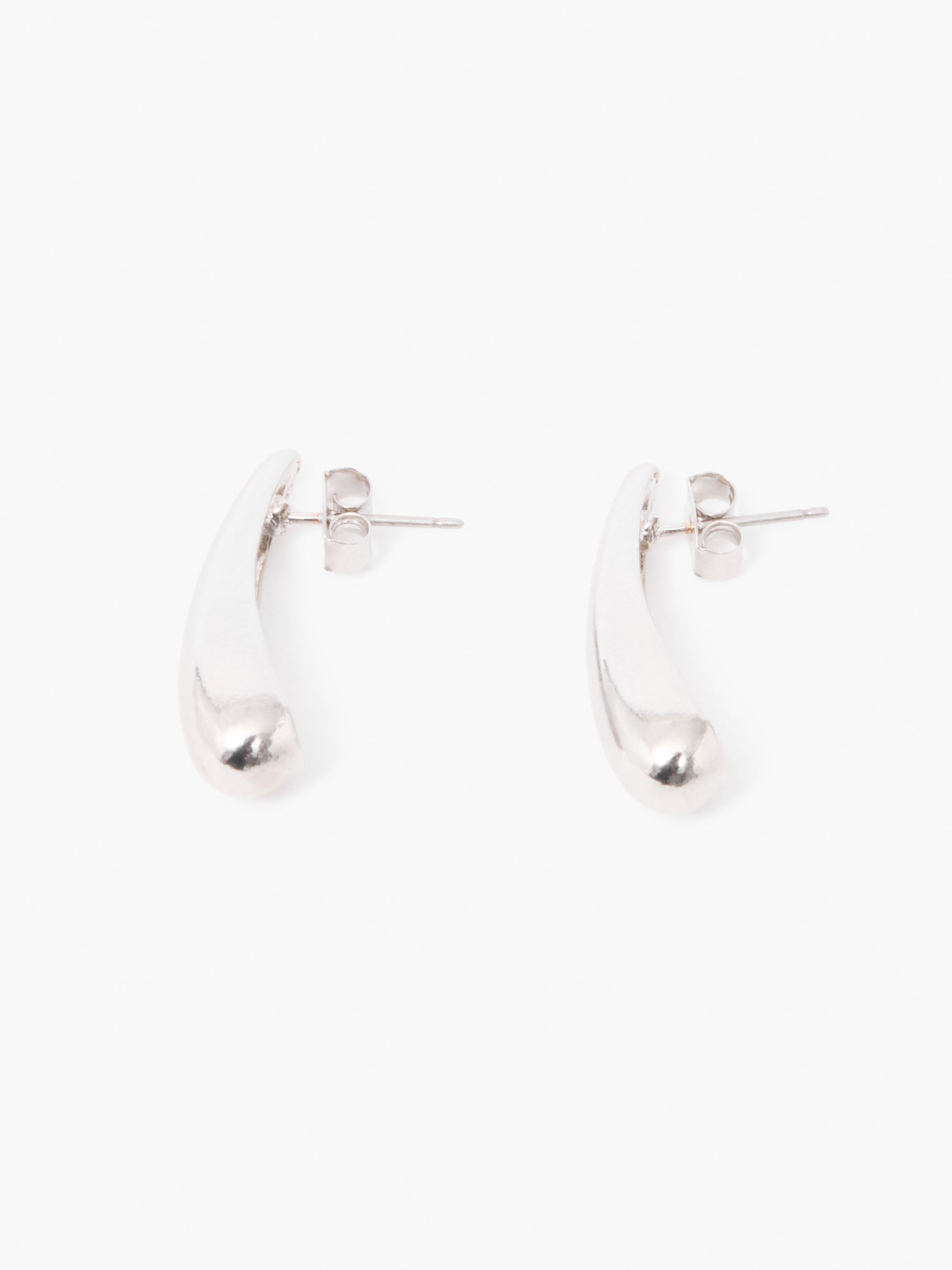 Sculptural Long Teardrop Earrings