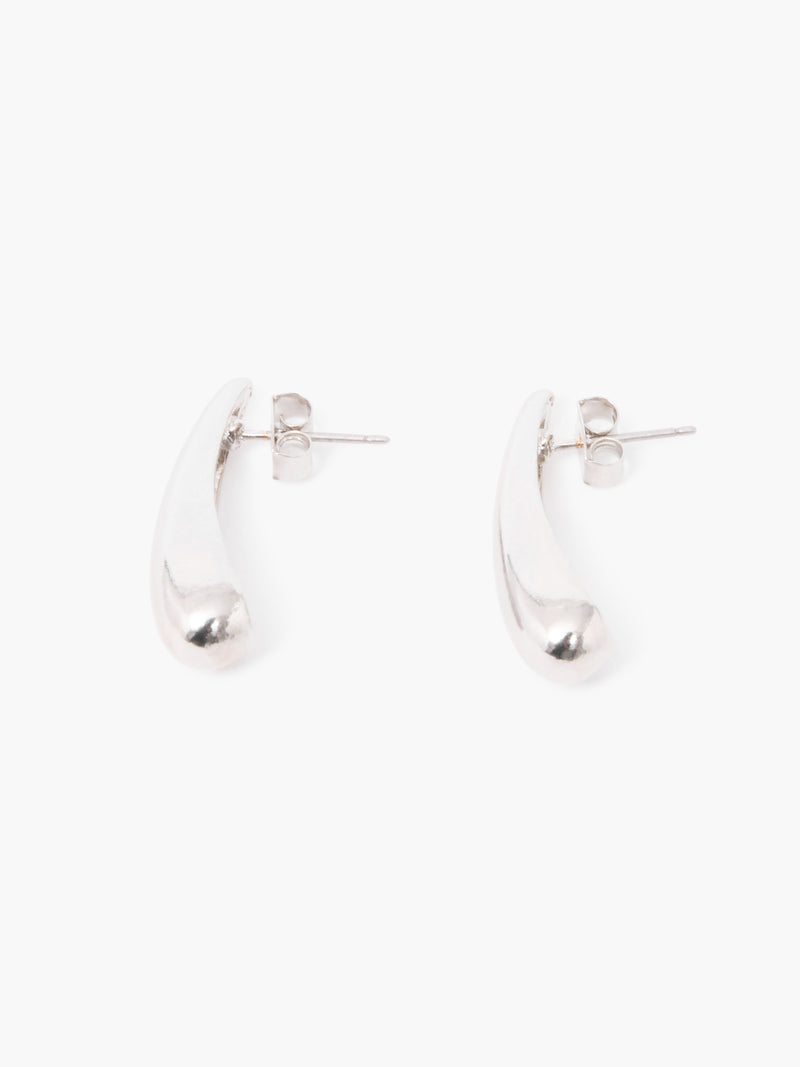 Sculptural Long Teardrop Earrings