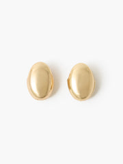 Double Sided Curved Dome Hoop Earrings