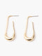 Fluid Long Hoop Earrings