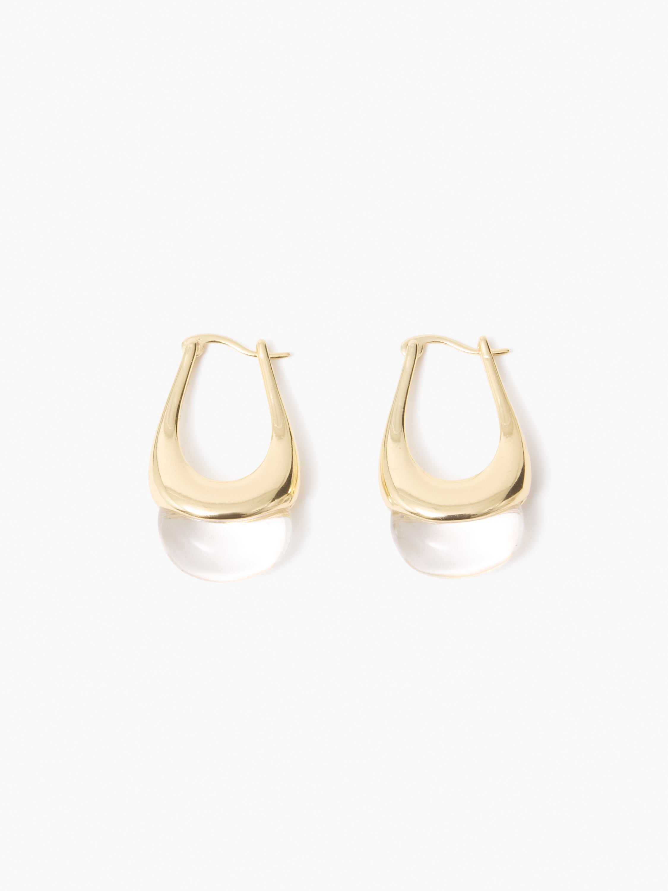 Crystal Droplet Hoop Earrings