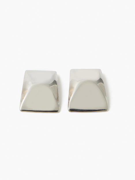 Domed Square Stud Earrings