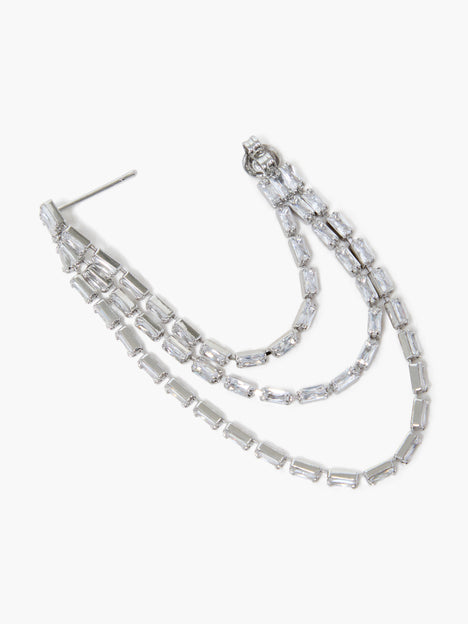 Fringe Swing Crystal Earrings