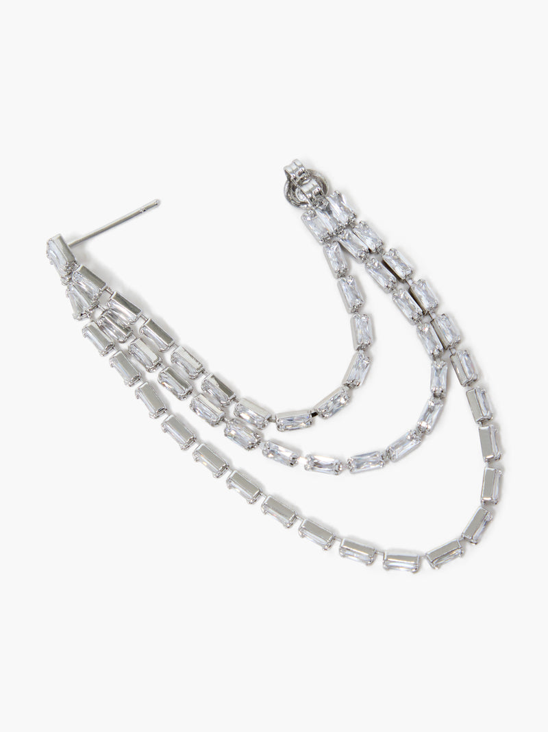 Fringe Swing Crystal Earrings