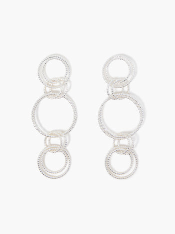 Multi Circle Drop Earrings