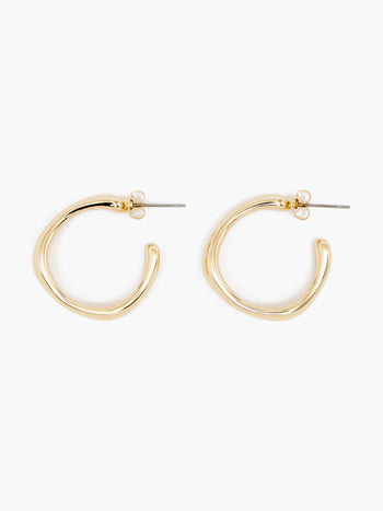 Hammered Hoop Earrings
