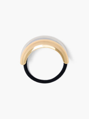 Two Tone Metal Hair Tie Bobble