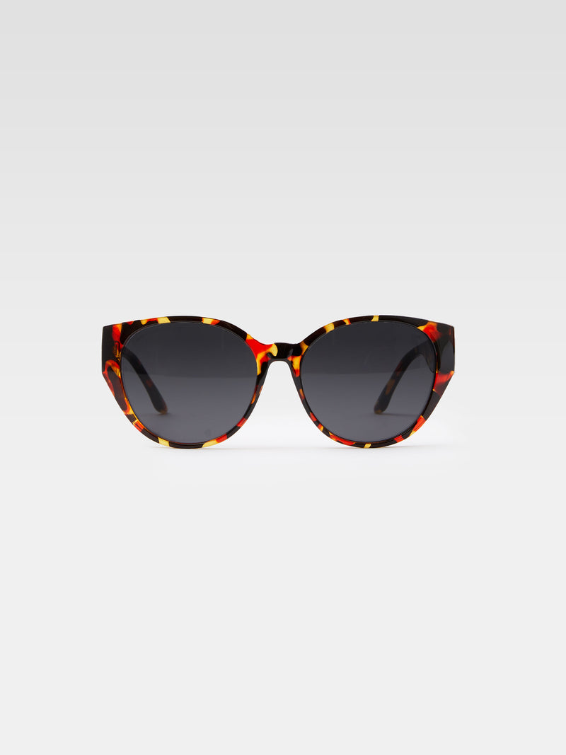 Glam Tortoise Cat Eye Sunglasses Multi Tortoise Shell French Connection UK