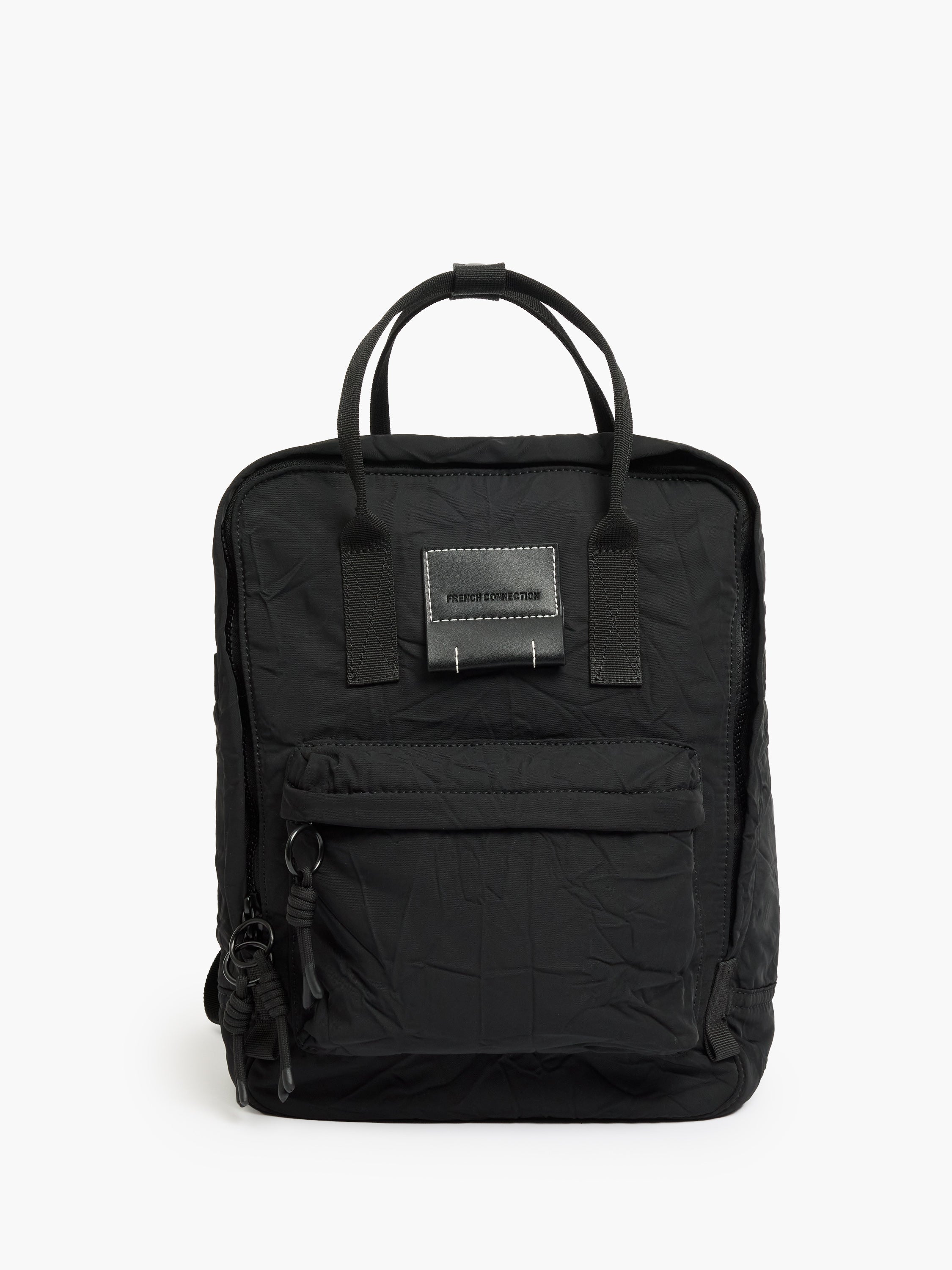 Black Crinkle Backpack