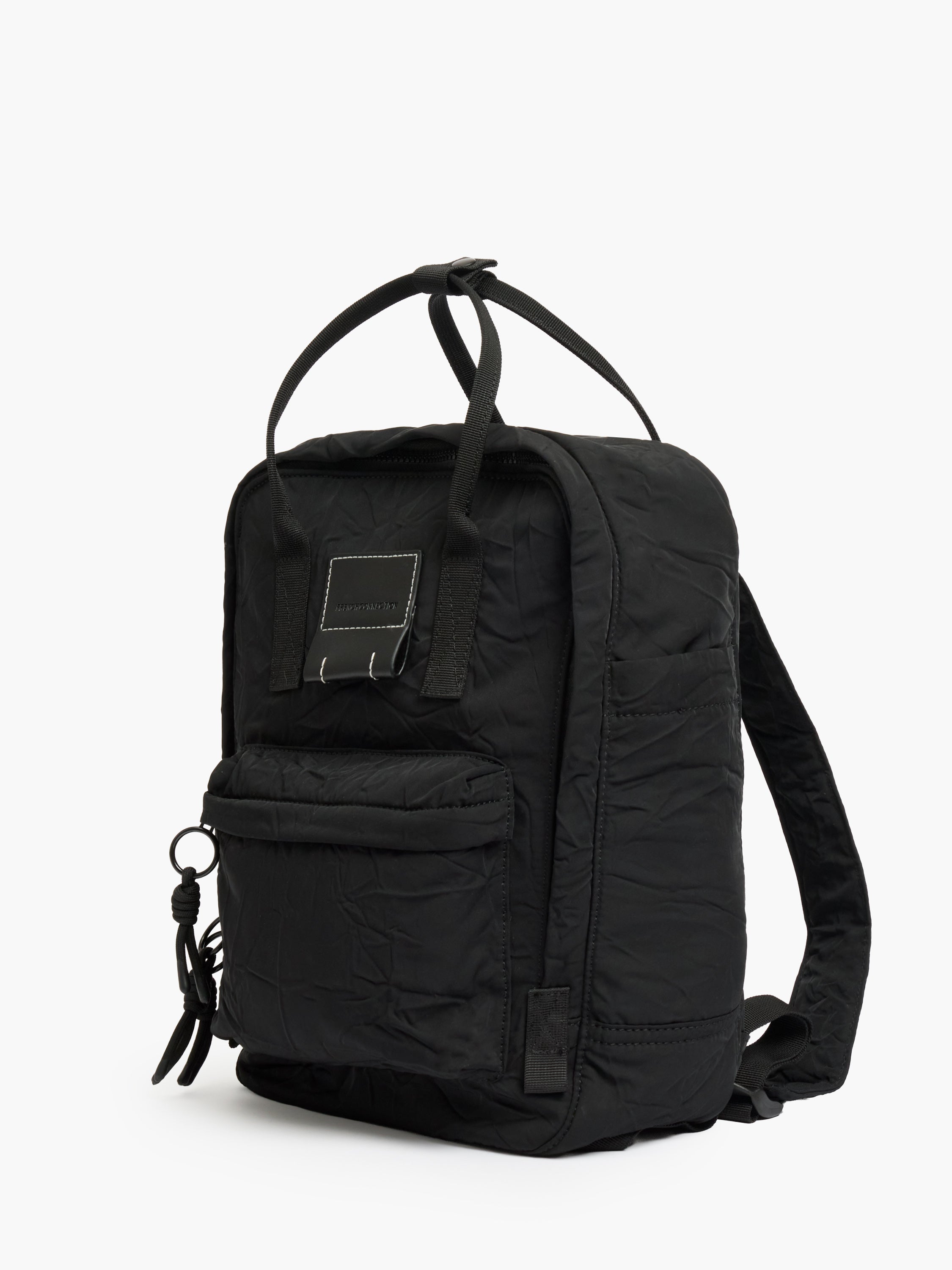 Black Crinkle Backpack