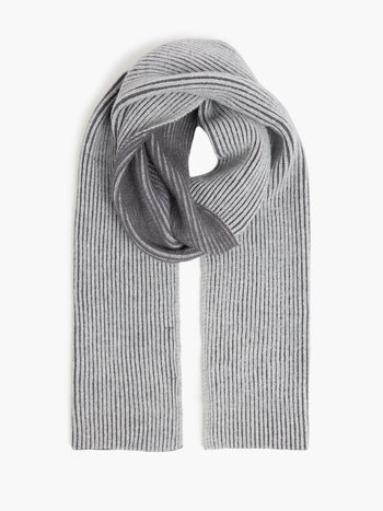 Two Tone Knit Scarf