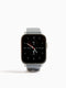 Grey Silicone Strap Watch with Digital Dial