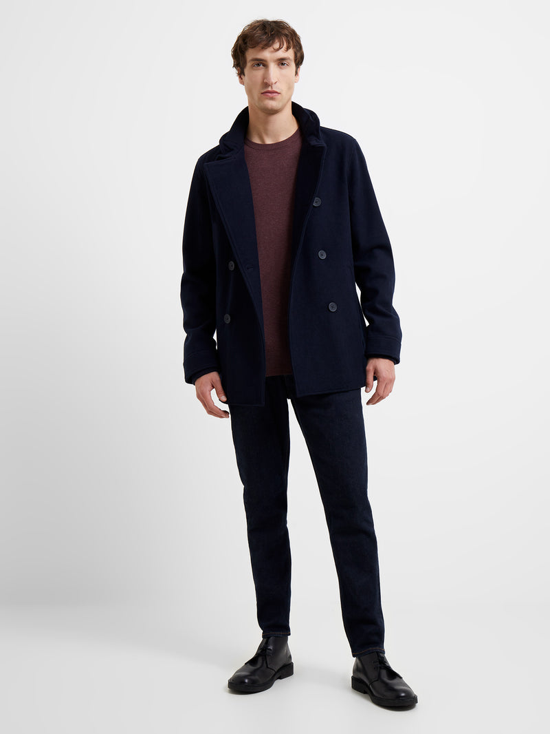 Double Breasted Funnel Neck Coat French Connection UK