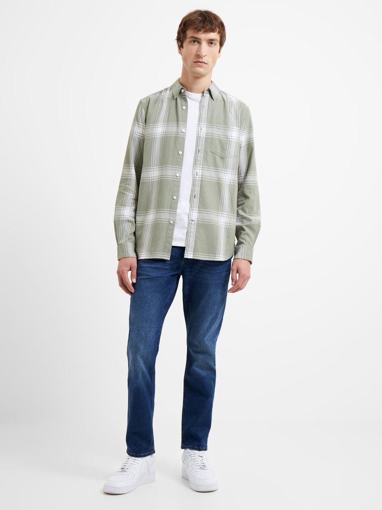 Saltburn Check Shirt Shadow Mint Multi | French Connection UK
