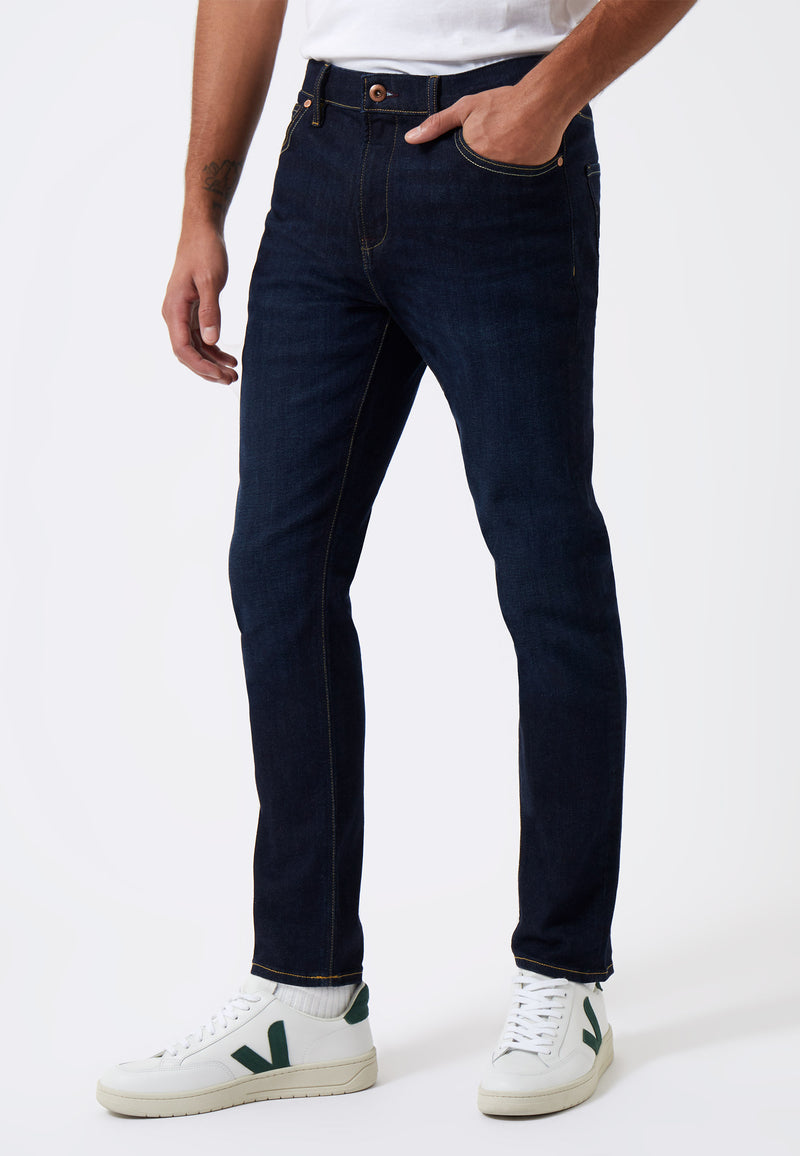 Slim Fit Stretch Jeans Dark Blue Reg