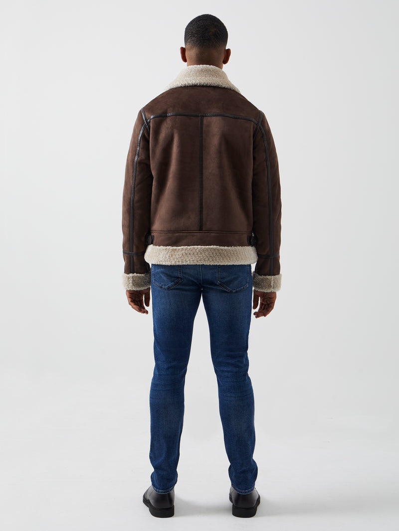 French connection online leather jacket mens