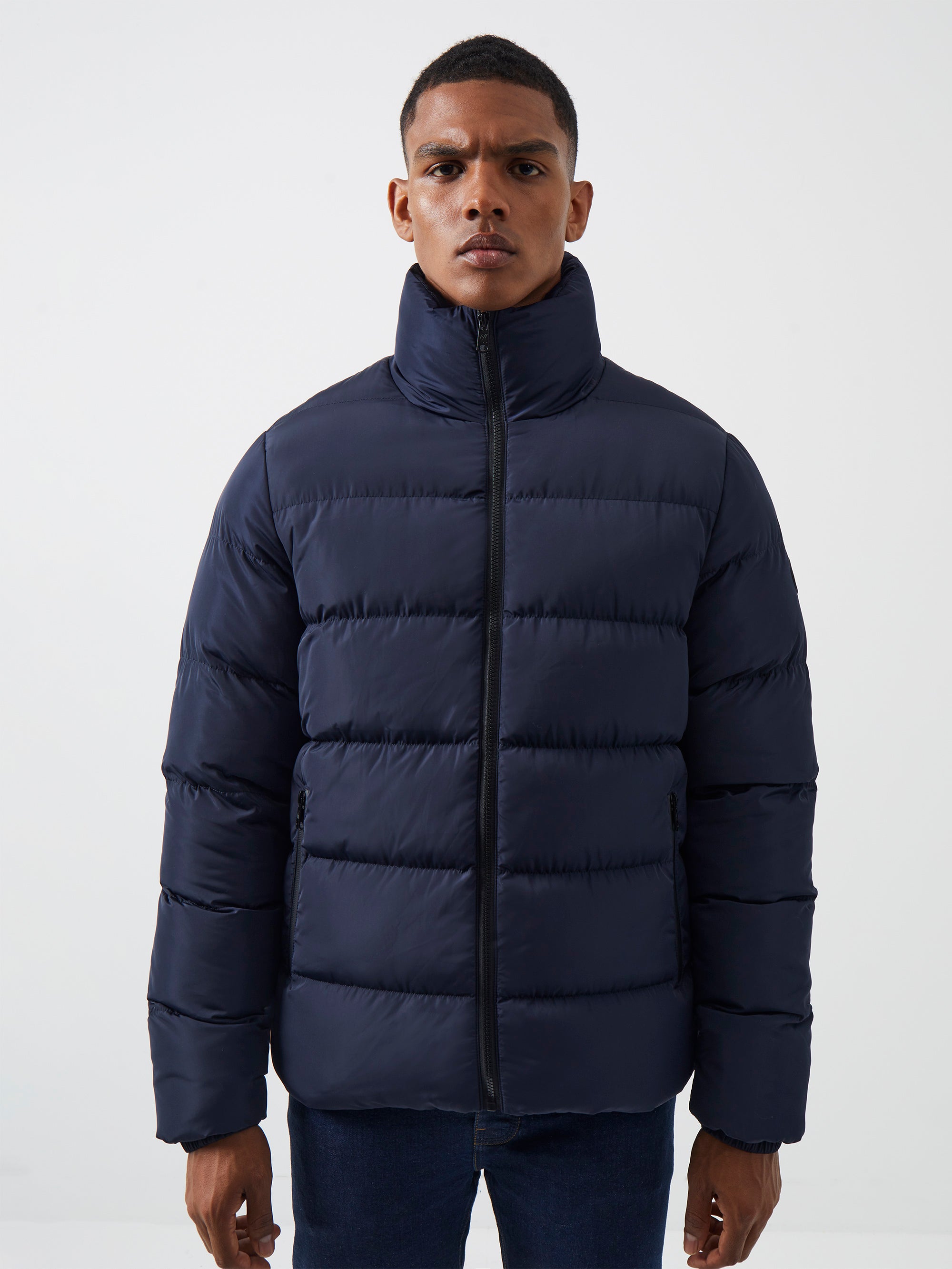 Blue mens deals puffer jacket