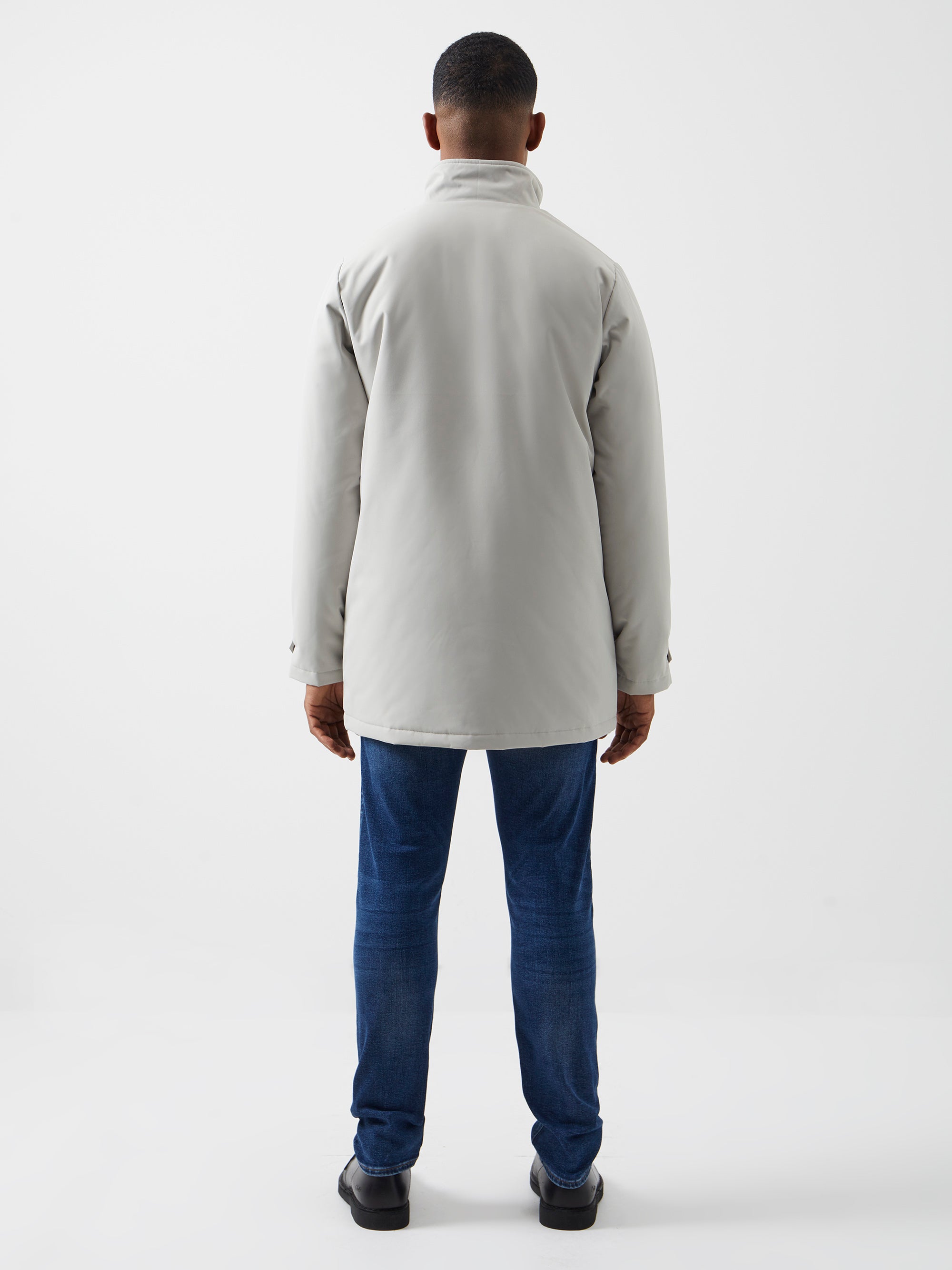 Funnel Neck Mac Coat