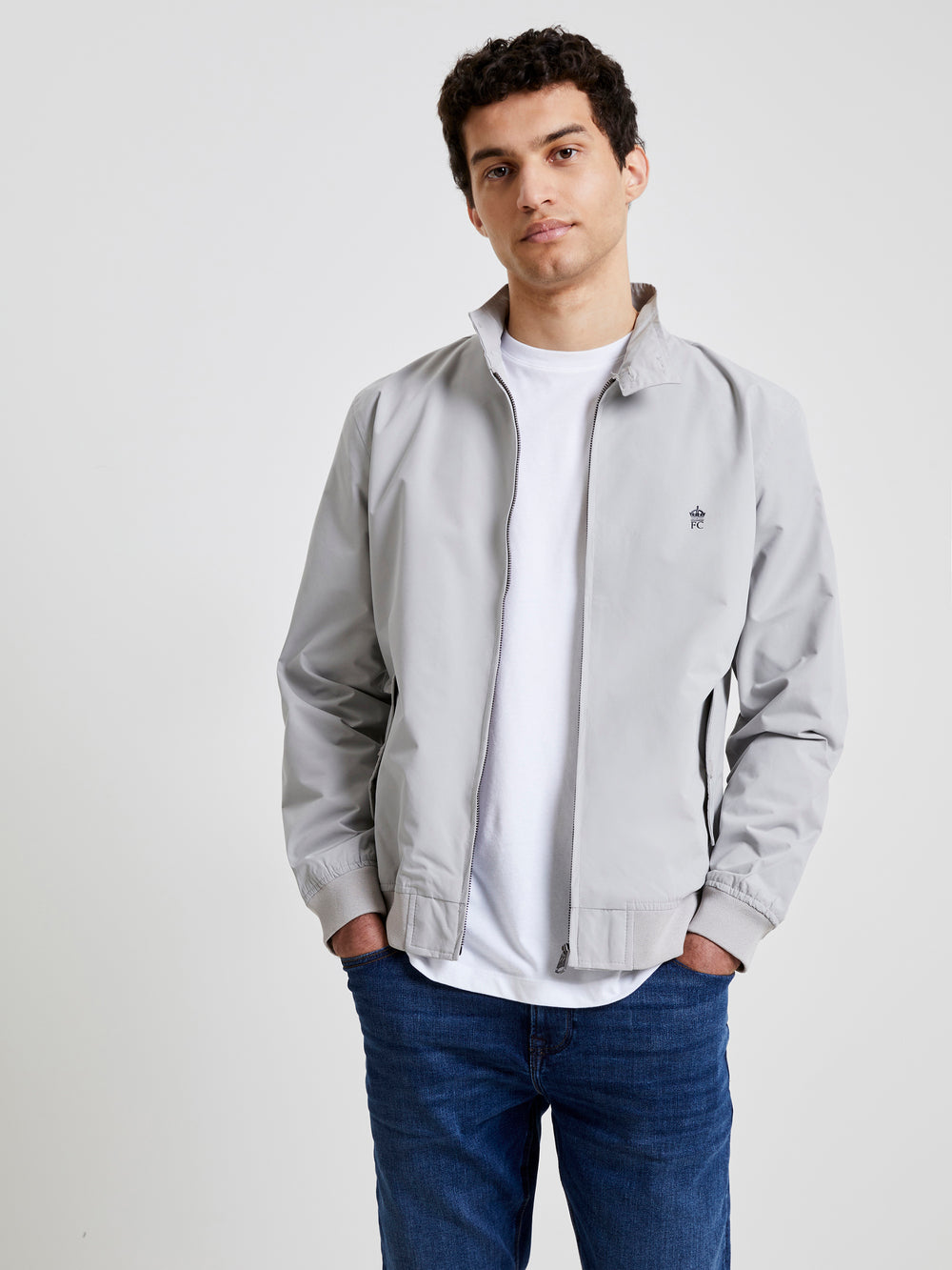 A Harrington Light Grey French Connection UK