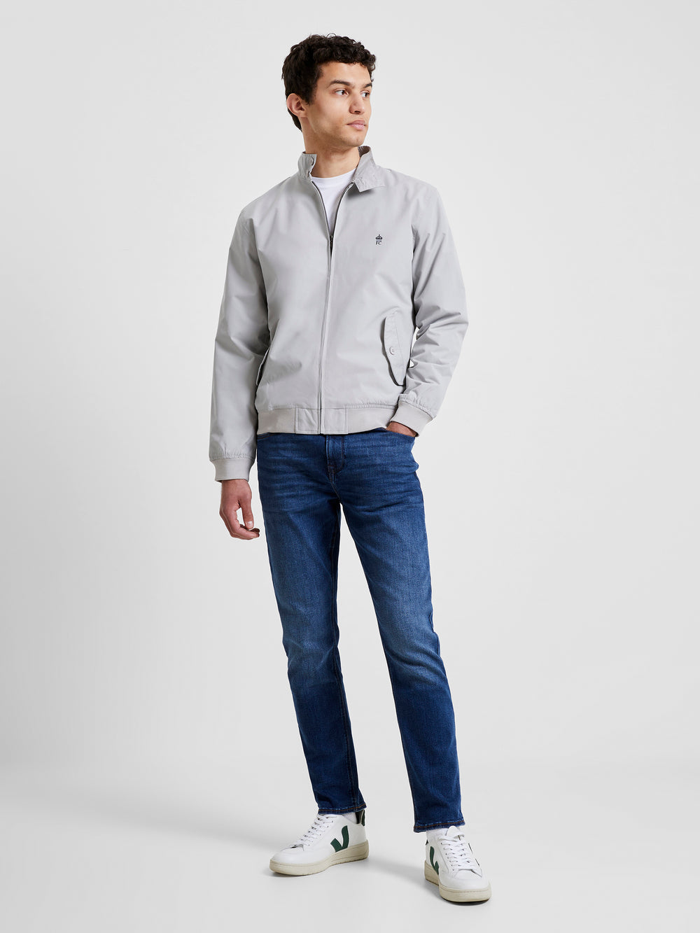 A Harrington Light Grey French Connection UK
