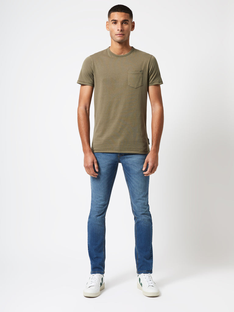 Pocket Short Sleeve T-Shirt Khaki | French Connection UK
