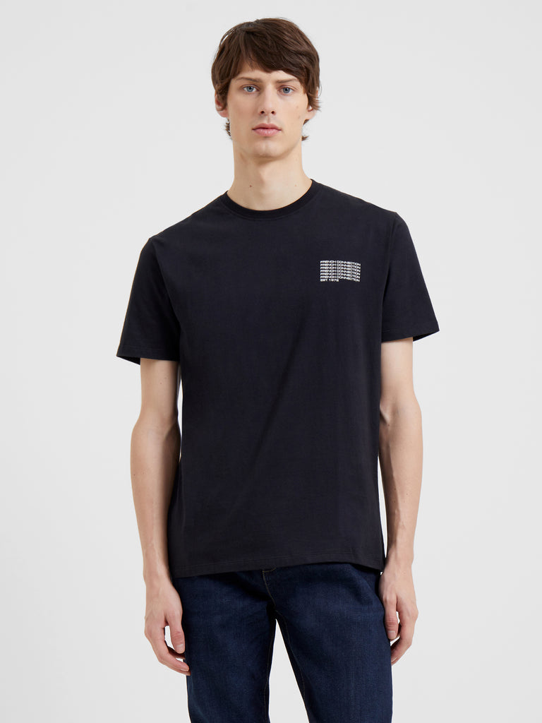 French Connection Repeat T-Shirt Black Onyx | French Connection UK