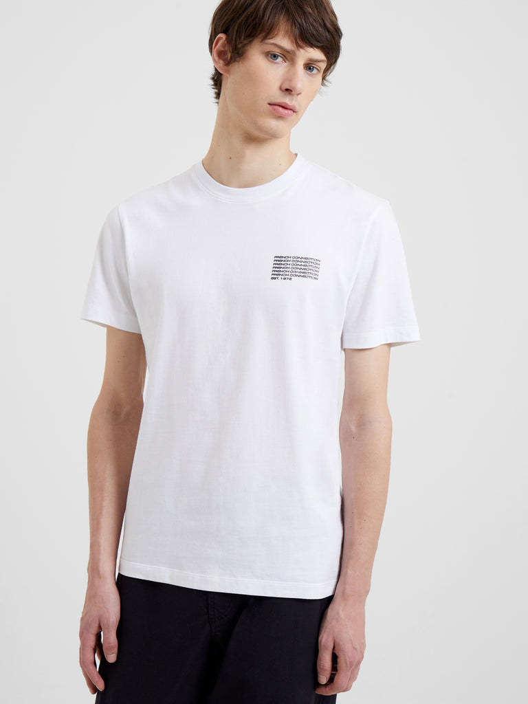 French Connection Repeat T-Shirt White | French Connection UK