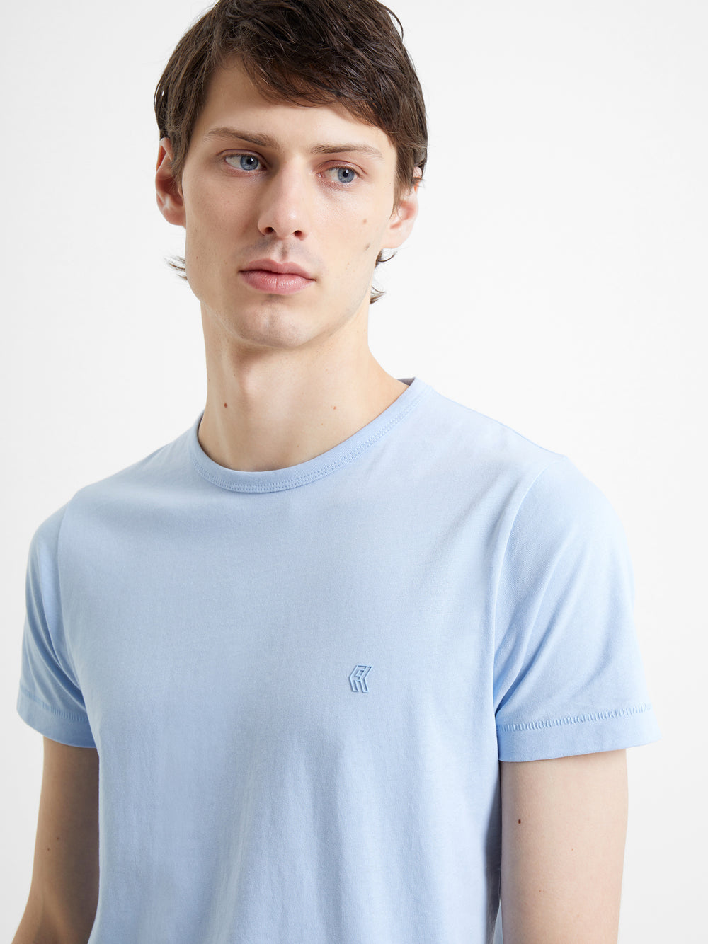 Crew Neck TShirt Sky French Connection UK