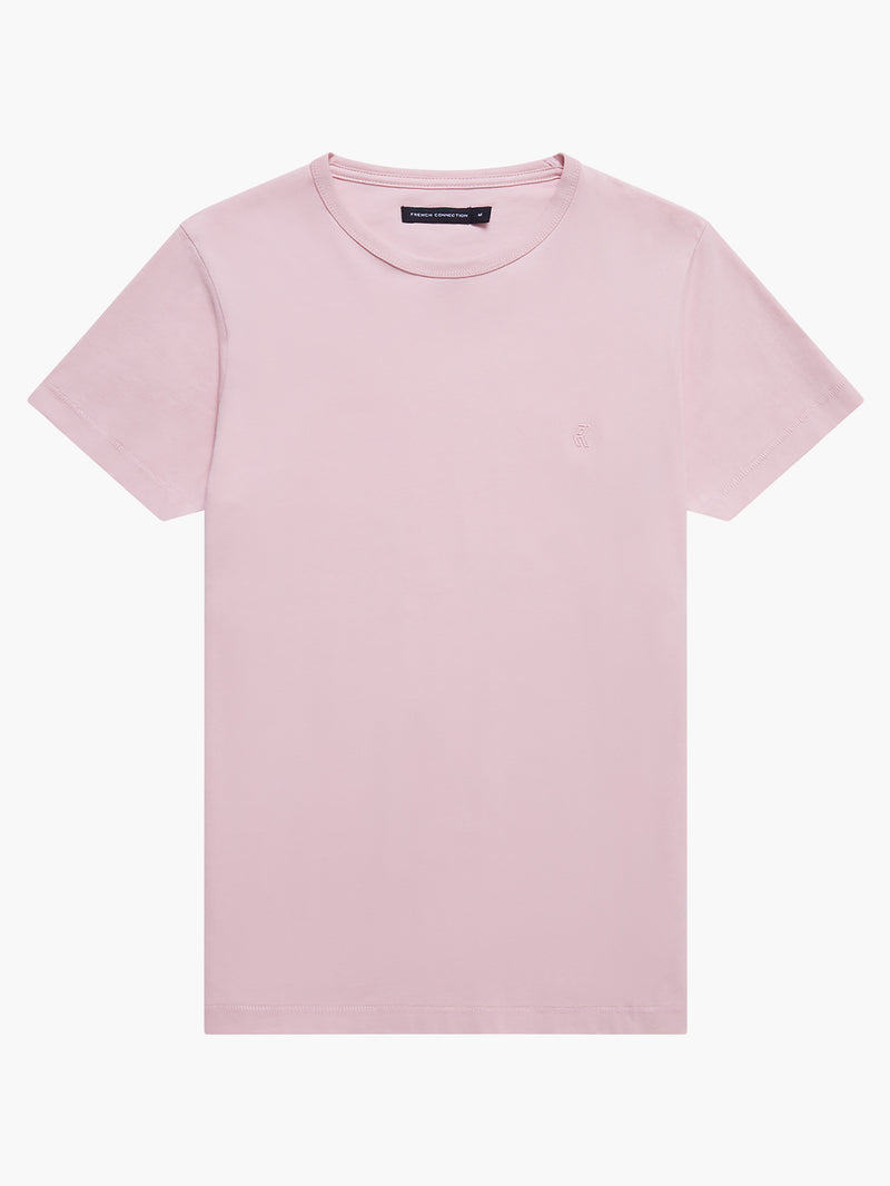 pink crew neck t shirt