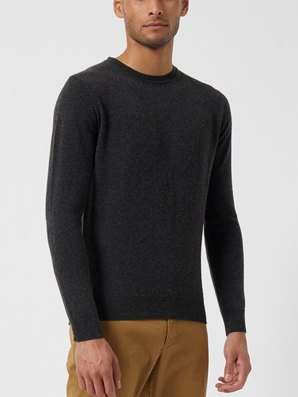 Cashmere Knit Jumper Charcoal Mel | French Connection UK