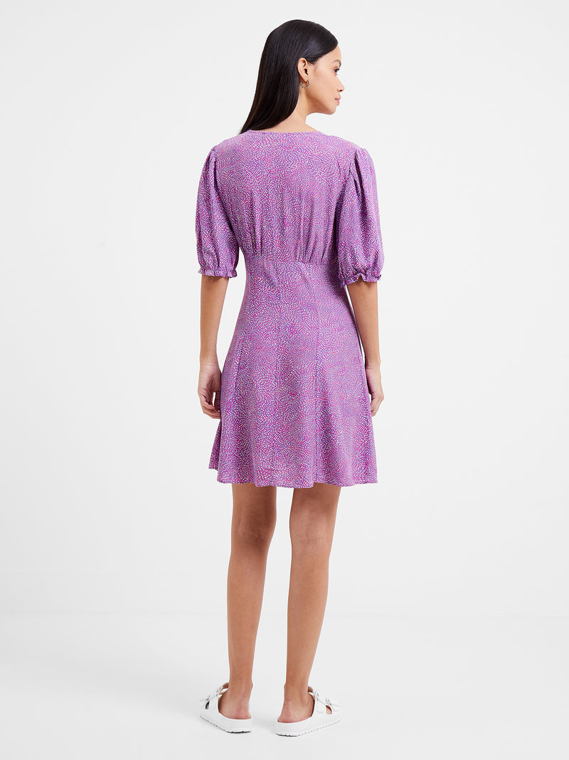 Bernice Eco Delphine Drape Mini Dress Wild Rosa French Connection UK