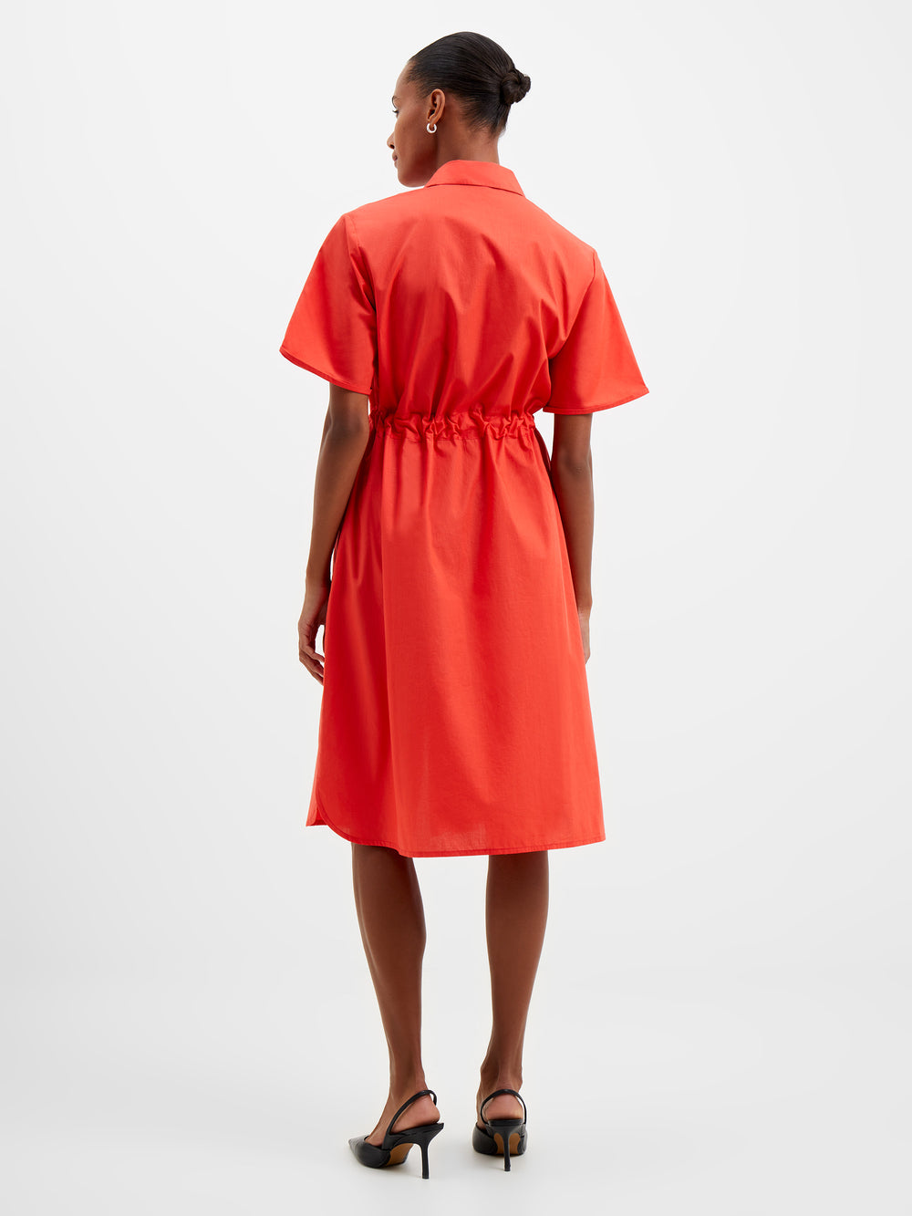 Rhodes Poplin Shirt Dress Hibiscus | French Connection UK