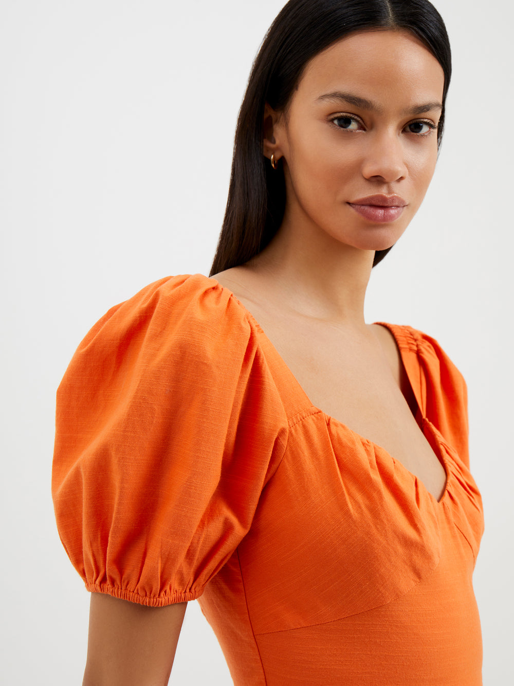 Mini dress orange top